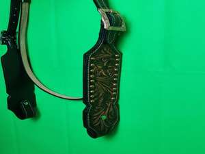 Brida para Caballo Occidental de Cuero Genuino de Alta Calidad Y&Z, Color y Tamaño Personalizables, Hecha a Mano para Uso Ecuestre - Product Image 5
