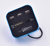 Venta Directa de Fábrica, Lector de Tarjetas Portátil Todo en Uno, Hub USB Externo Compatible con Tarjetas TF/SD/MMC, USB 2.0/1.1