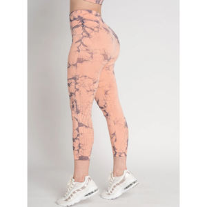 Customized CUSTOMIZED DESIGNED SELF LOVE TIE-DYE PERFORATED <b>SEAMLESS</b> <b>LEGGINGS</b> - Product Image 2