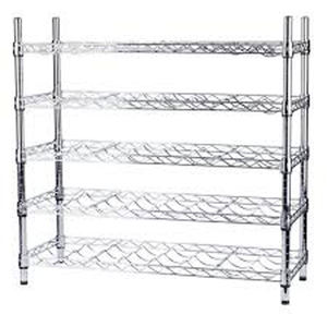 Rack métallique à deux niveaux en acier argenté Reck avec construction métallique durable - Product Image 1