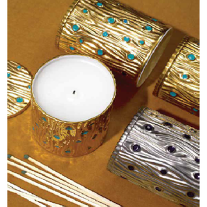 Récipient à bougie cylindrique en or rose en cuivre Design élégant Parfait pour la décoration de la maison et du mariage Meilleure qualité - Product Image 1