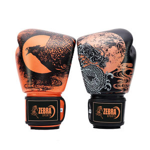 Gants de boxe 16 oz de haute qualité avec étiquette personnalisée en cuir de vachette véritable et cuir PU prix de gros - Product Image 6