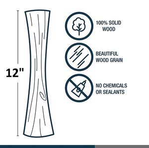 NJ Durable 10-Inch Brown Wooden Eco-Friendly Mojito Muddler Cocktail Masher for Muddled Fruit Mint Lime Lemon Herb Accessoires - Product Image 4