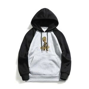 Nuevo de gran tamaño de los hombres de invierno sudaderas con capucha de la calle de manga larga de Color sólido Casual Fleece Tops hood - Product Image 3