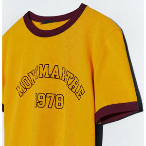 T-shirt décontracté d'été à manches courtes imprimé lettres, vente en gros OEM, vêtements de mode pour femmes - Product Image 5