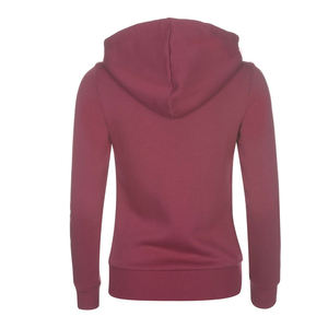 100% algodón pesado grueso suave polar moda de gran tamaño liso Zip Up sudaderas con capucha para mujer polar forrado cremallera sudaderas con capucha - Product Image 3