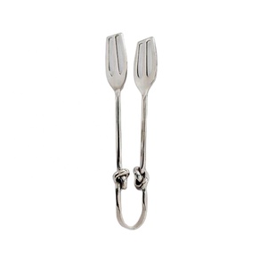 Stainless Steel Salad Food Serving Tong Multi Purpose with Knot Design Handle Mirror Polished Handmade - Product Image 1