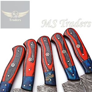 Personnalisé À La Main Ensemble de Couteau de Chef Couteaux De Cuisine Ensemble Avec Gaine en cuir {MS-36} - Product Image 4