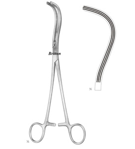 BRITTON BI-065-0548 คีมหนีบไตแบบแมนนวล ขนาด 23 ซม. ทำจากเหล็กกล้าไร้สนิม คีมยูยอน ได้รับการรับรองมาตรฐาน CE สำหรับการผ่าตัด - Product Image 1