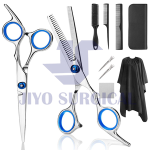 Ciseaux à cheveux professionnels-ciseaux de coupe de cheveux professionnels-longueur totale de 6.5 pouces-ciseaux de barbier à bord de rasoir pour homme - Product Image 3