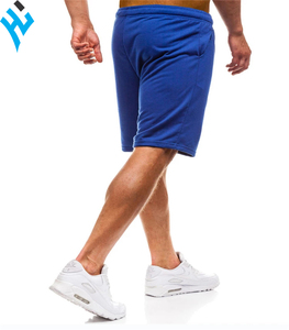 กางเกงขาสั้นผ้าฝ้ายแท้สำหรับผู้ชายกางเกงขาสั้นใส่สบายออกแบบได้เองสำหรับใส่ออกกำลังกายสีพื้นฤดูร้อน - Product Image 3