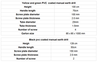 Perceuse de terre à main personnalisée pour échantillon de sol/foreuse à tarière