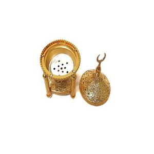 Classic Design Gold Color Brass <b>Bakhoor</b> <b>Burner</b> Top Quality Customized Shape Indoor Incense <b>Burner</b> For Hot Sale - Product Image 4
