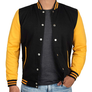 Veste universitaire grande taille de haute qualité pour hommes Letterman Biker Style Winter Fleece Hooded Embroidery Casual Work Plus Stand XL - Product Image 1