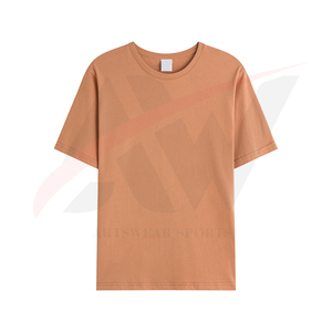 Prix de gros de bonne qualité T-shirts à col rond personnalisés Impression de vêtements pour hommes avec logo personnalisé T-shirts en coton surdimensionné - Product Image 2