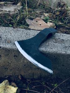 Hacha de acero de alto carbono personalizada hecha a mano, hacha de supervivencia para acampar al aire libre, herramienta de corte Industrial de madera de nogal, 5 Bordes de corte 9 - Product Image 5