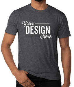 Tri-blend T Shirt Color carbón Crew Neck T Shirts Bella Canvas 3413 C Unisex Tri-blend T Shirt - Product Image 3