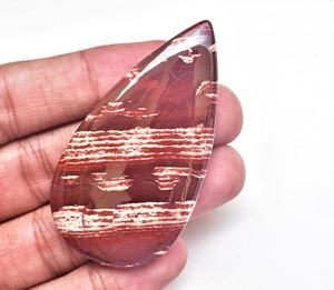 หินโมราอัญมณีสีแดงทรงหลวม,หินโมราสำหรับพลอยสีม่วงลายงู - Product Image 3