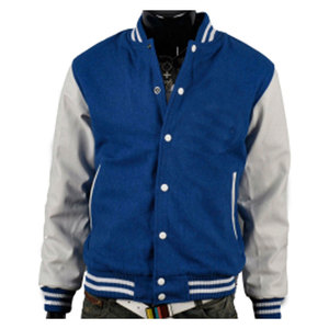 Chaqueta universitaria con logotipo personalizado de gran oferta con cuello levantado, abrigo de béisbol individual a la moda, cierre de botón para la temporada de invierno - Product Image 2
