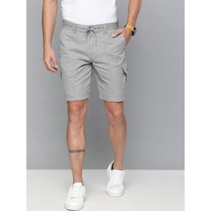 Pantalones cortos clásicos para hombre, elásticos, básicos, lisos, largos, lavados, 2022 - Product Image 6