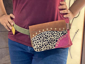 เข็มขัดหนังคาดเอวสำหรับผู้หญิง,เข็มขัดหนังคาดเอวสีสันสดใสใช้สำหรับมือถือ - Product Image 3