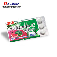 Bonbons comprimés à la menthe sans sucre au xylitol, saveur fruitée, boîte de 9,6 g, marque H4U