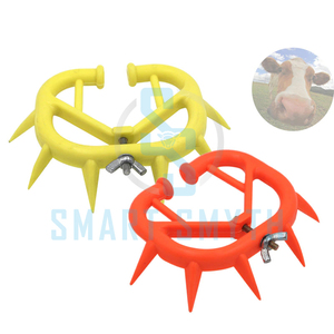 เครื่องป้องกันน้ำนมลูกวัว,อุปกรณ์หย่านมลูกวัวจมูก Thron Ring พลาสติกหนามลูกวัวจมูก - Product Image 1