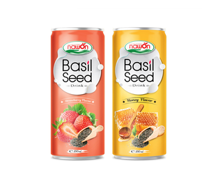 Boisson aux graines de basilic 250 ml, saveur tropicale, fabricant de boissons, marque privée, approvisionnement en gros, exportation mondiale - Product Image 2
