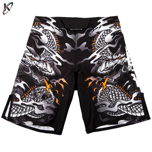 Custom Logo Sublimation Printed High Quality MMA <b>Grappling</b> <b>Shorts</b> for Unisex Training in Polyester/Nylon Martial Arts Wear - Product Image 3