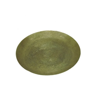 Hot Selling round Shape Serving Tray Gold Copper Aluminium Mink Eco-Friendly and Decorative for Home Restaurant Hotel Use - Product Image 5