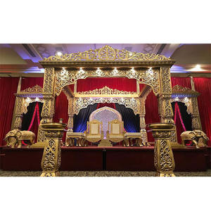 Dream FRP-Mandap de boda de bollwood, mantel de boda de estilo Finland GIM, mandalas Maharani de Sidney tallado en oro de bollwood - Product Image 1