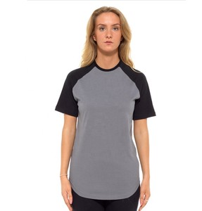 Camisetas negras con logotipo personalizado para mujer, Tops de moda, Camiseta con cuello redondo para mujer - Product Image 1