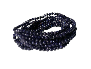 High Quality <b>Bracelet</b> blue goldstone Round <b>Bead</b> Adjustment <b>Bracelet</b> Gemstone Healing Fashion Jewelry <b>Men</b> and Women Gift Energy - Product Image 2