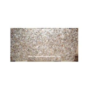 Natural <b>White</b> Mother Of Pearl Sea Shell Mosaic Table Top - Product Image 1