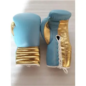 Luvas de boxe em couro novo estilo Mexicano com a vitória ou qualquer nome ou logotipo da marca