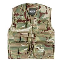 Gilet de chasse professionnel au design simple et personnalisé, vêtement de travail extérieur, camouflage pour pièges à animaux, 100 % polyester léger