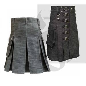 Venta al por Mayor moderno gótico de moda Denim Falda - Product Image 4