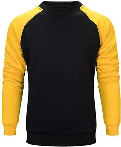 Homme Couleur Contrastée Décontracté À Col Rond Pull Sweat - Product Image 3