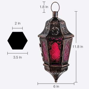 Handmade Moroccan Style Vintage Decorative Hanging <b>Lantern</b> New <b>Candle</b> <b>Holder</b> <b>Jar</b> for Home Outdoor Christmas Decor Handmade Other - Product Image 6