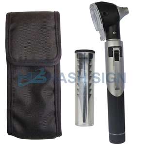 Mini examen médical à fibre optique de source d'alimentation manuelle d'otoscope de poche avec la LED pour l'examen de portée d'oreille - Product Image 2