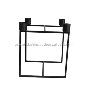 ตะแกรงเทียน TEALIGHT 4เส้น,เชิงเทียนโลหะสีดำ - Product Image 4