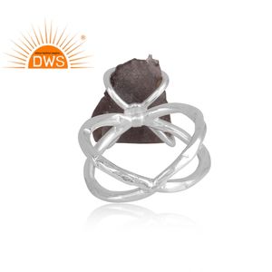 Bague de conception de croix de pierre précieuse de colombianite naturelle en argent sterling fin 925 Fabricant de bijoux - Product Image 4