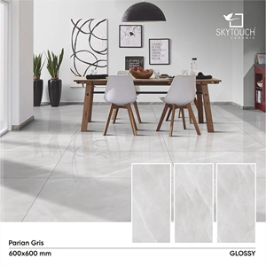 Azulejos de cerámica vitrificados para suelo de porcelana de grado premium de color gris 600*600 600*1200 para el hogar de lujo - Product Image 2