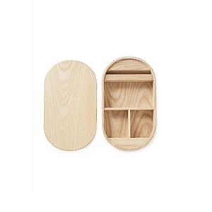 Boîte à lunch en bois de dernière génération, boîte à bento en bois, 2 compartiments, boîte de rangement pour aliments, à prix attractif - Product Image 4