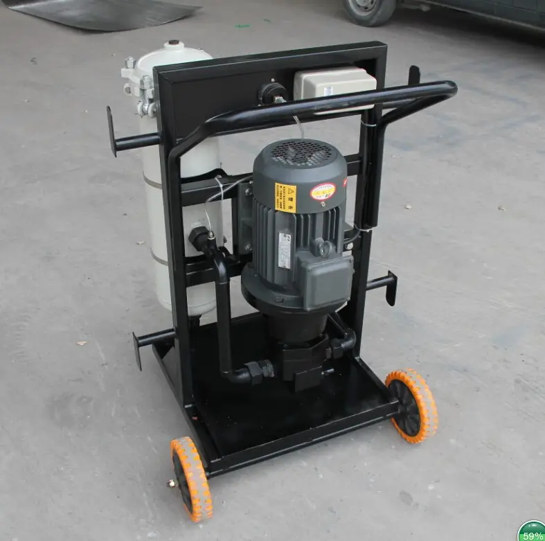 Hydraulic oil purifier lube oil filter cart oil filtration machine