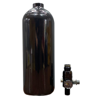 Cilindro de Aire/Gas para Paintball de Aleación de Aluminio de 1L y Alta Presión 62CI con Regulador