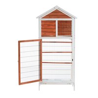Bois Oiseau Canari Perroquet Volière Cage avec Nichoir