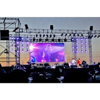Layar dinding Video Led aluminium keluaran P3.81 P4.81 tinggi tahan air kecerahan tinggi 500*500mm 500*1000mm Tiongkok