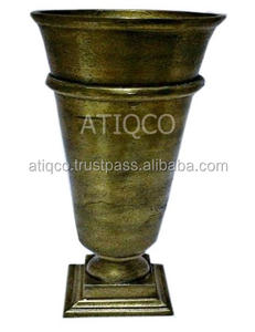 Florero de Metal de aluminio con hoja de cebra, diseño escandinavo elegante, decoración Interior elegante para el hogar, maceta clásica increíble - Product Image 5