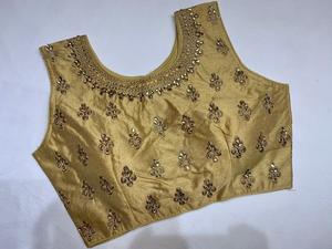 Katan indien Saree dernier concepteur tenue de fête mariage dames femmes porter Georgette soie broderie travail Sari avec chemisier vêtements - Product Image 4